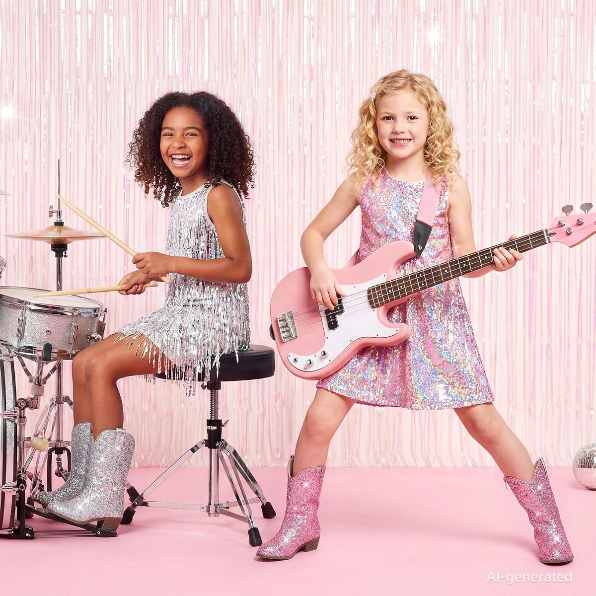 Glitter Girls Cowgirl Boots Sparkly Cowboy Dress Boots Toddler to Big Kid