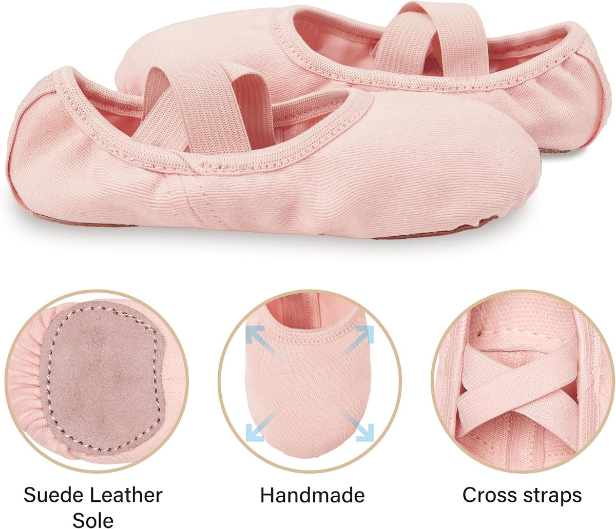 Stelle Ballet Shoes Toddler Slippers Highly Elastic Canvas Girls