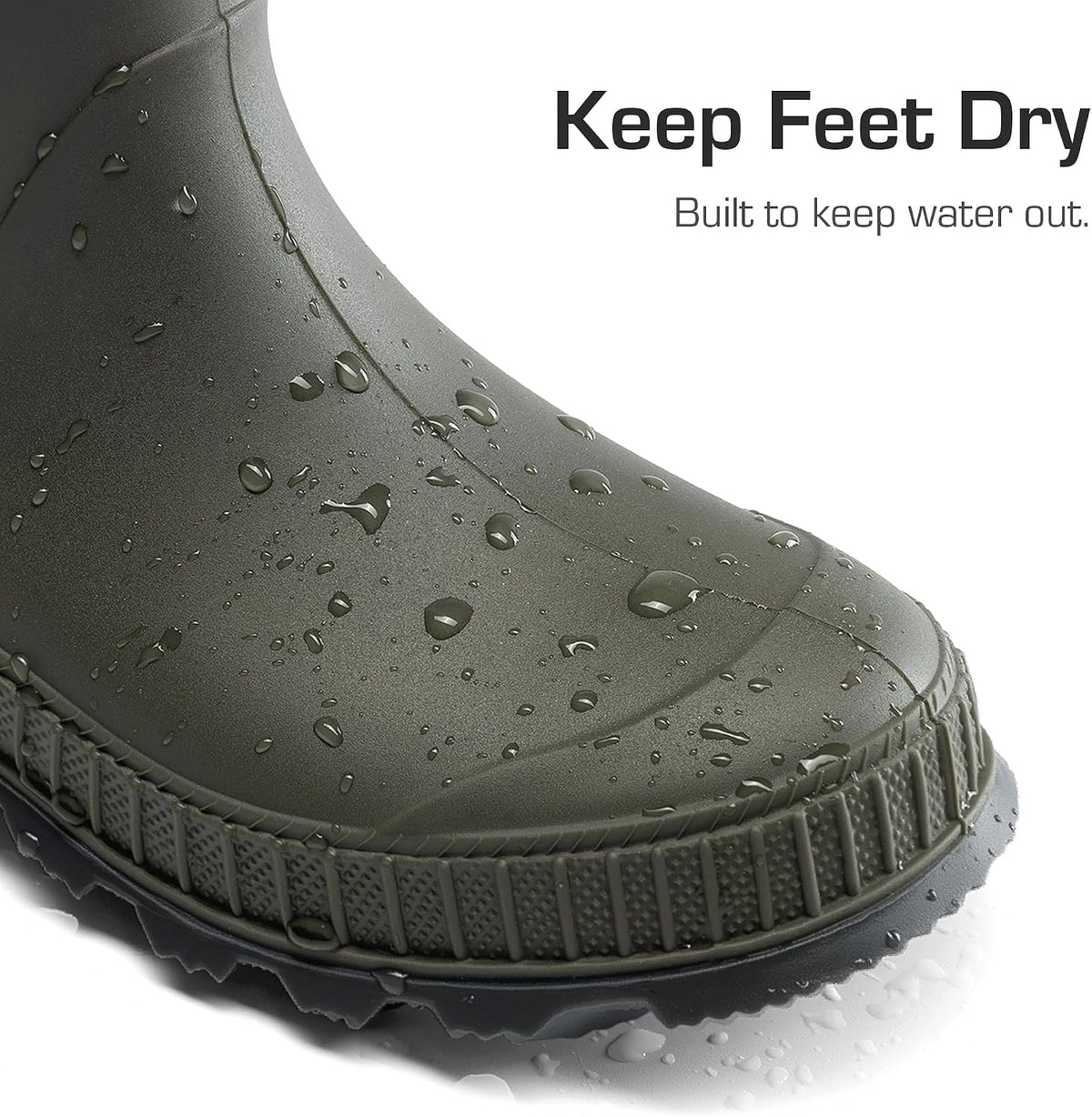 DREAM PAIRS Kids Waterproof Outdoor Rain Boots