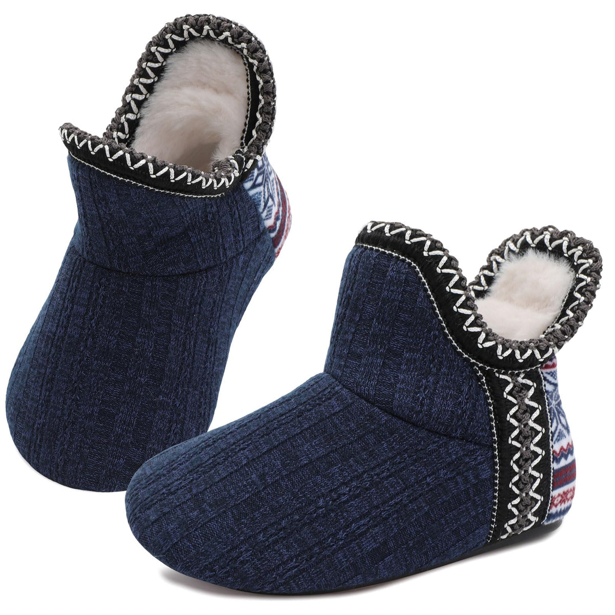 LeIsfIt Toddler Slippers Girls Boys Warm Plush Lined House Shoes