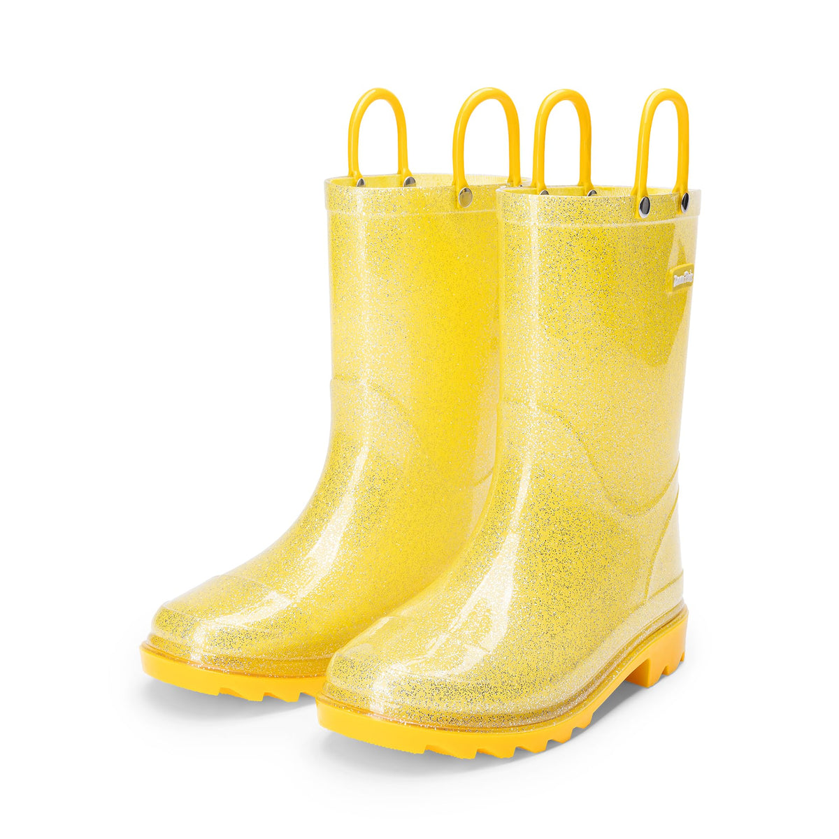 DREAM PAIRS Kids Glitter Rain Boots
