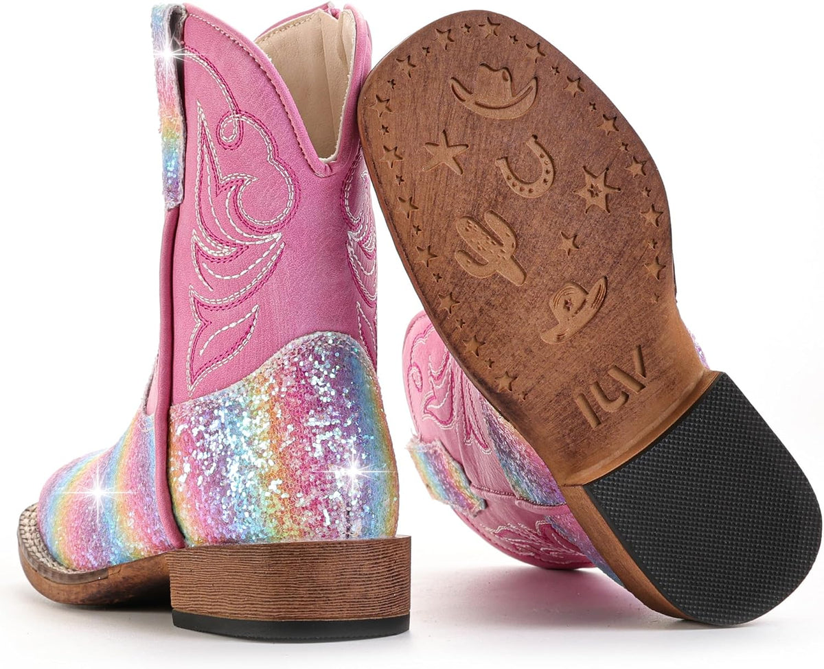 Girls Cowgirl Boots Toddler Boys Cowboy Boots for Kids