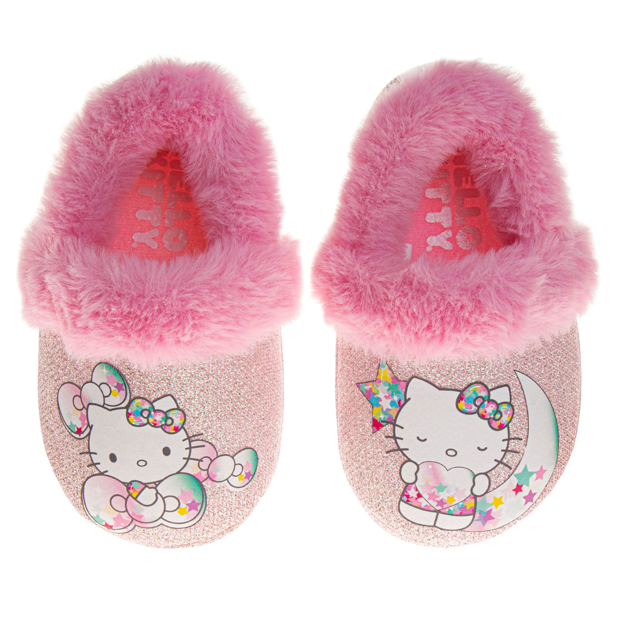Josmo Hello Kitty Sanrio Slipper Indoor Cute Plush House Shoes for Kids