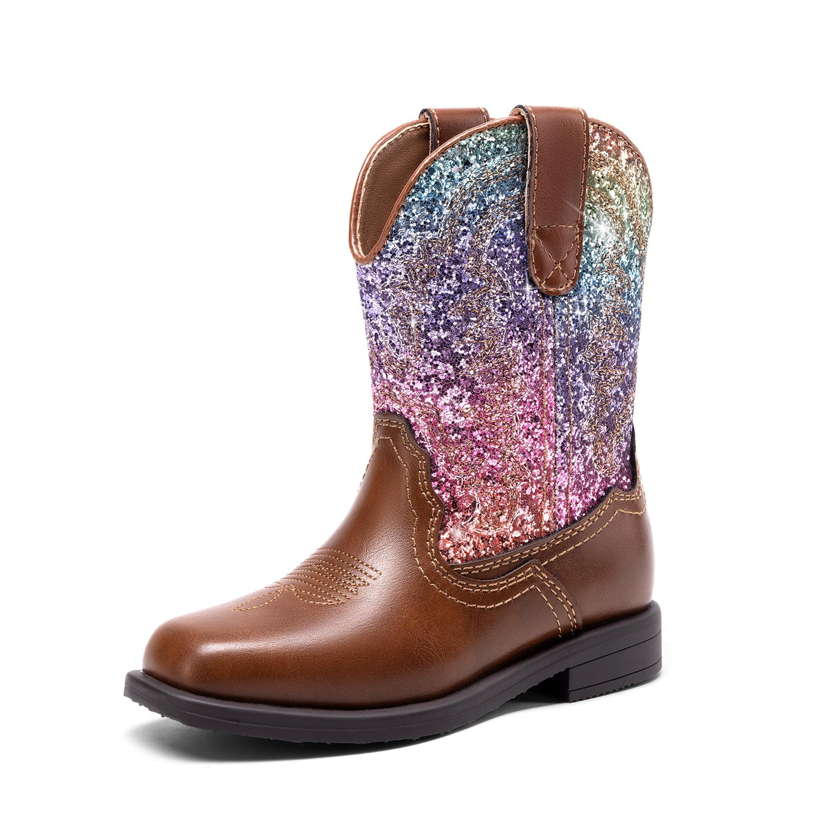 DREAM PAIRS Toddler Boys Girl Cowboy Cowgirl Boots