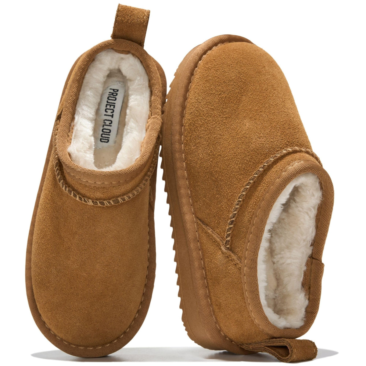 Project Cloud 100% Genuine Leather Slippers for Kids - Slip On Slippers