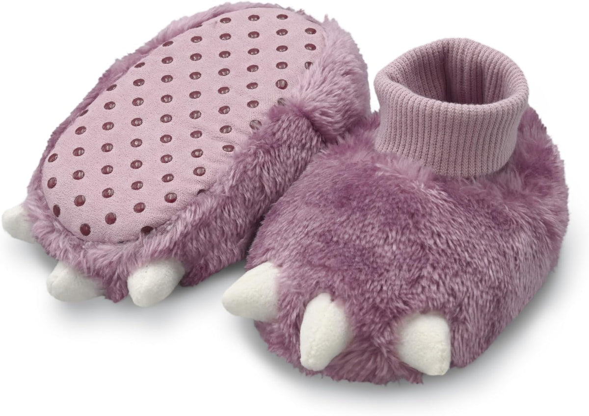 Carter's Baby & Toddler Claw Slipper - Cozy Anti-Slip Bootie for Babies