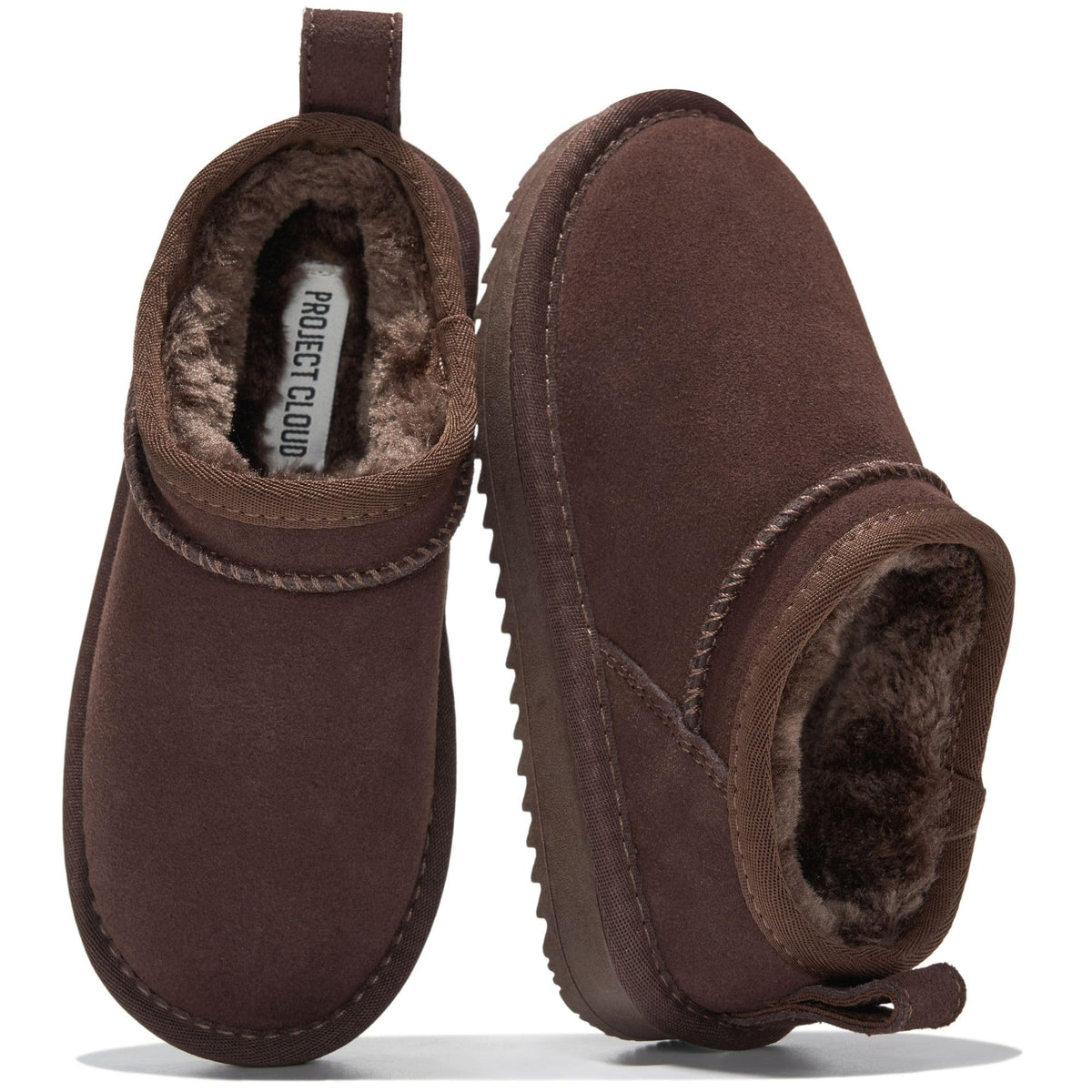 Project Cloud 100% Genuine Leather Slippers for Kids - Slip On Slippers