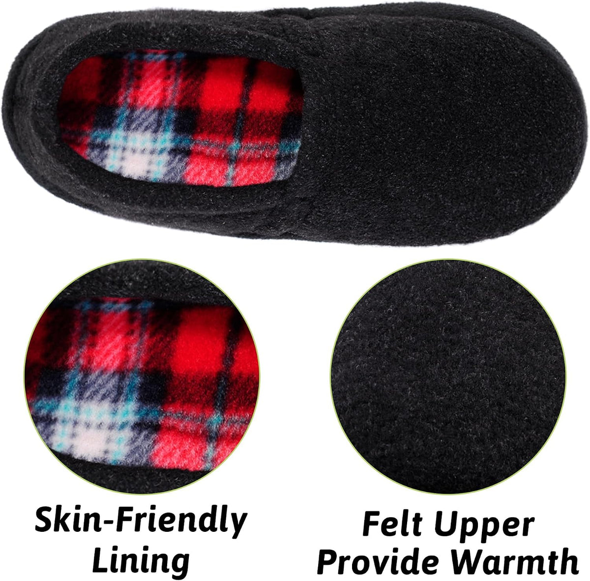 MIXIN Little/Big Kid Boy's Slippers House Shoes Indoor Outdoor with Anti Slip Sole