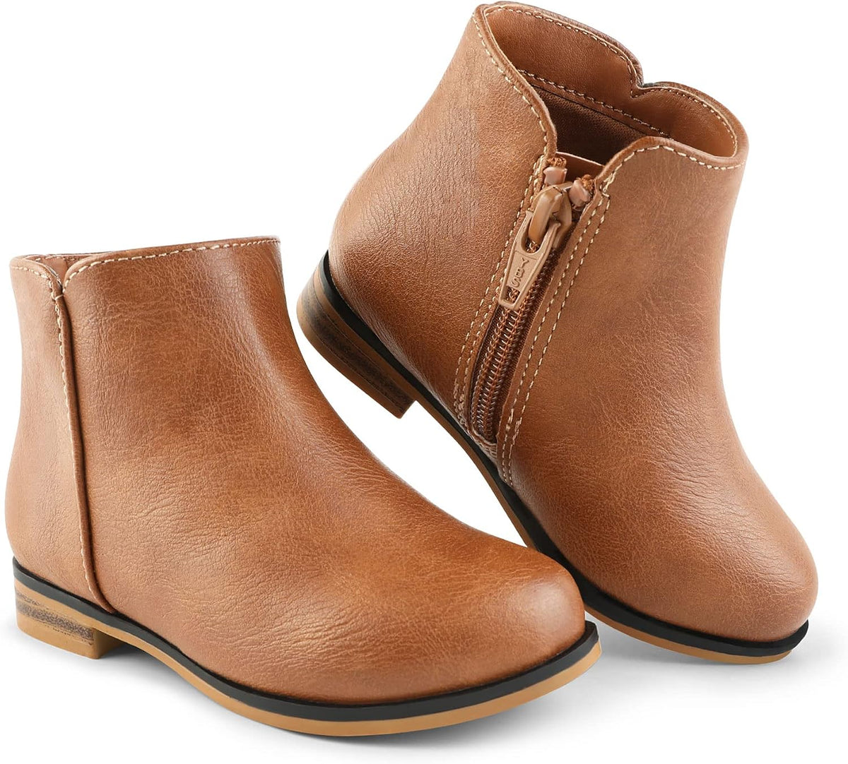 Girls Boots Kids Ankle Boots With Zipper Dress Boot Low Heels Booties for Toddler Little Kids