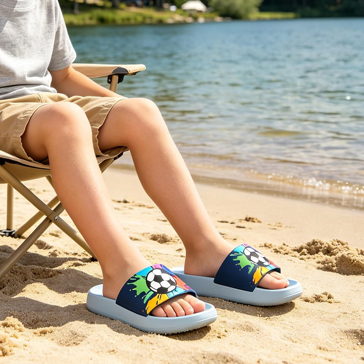 Kids Sandals Toddler Girls Cloud Slides Boys Pillow Slippers