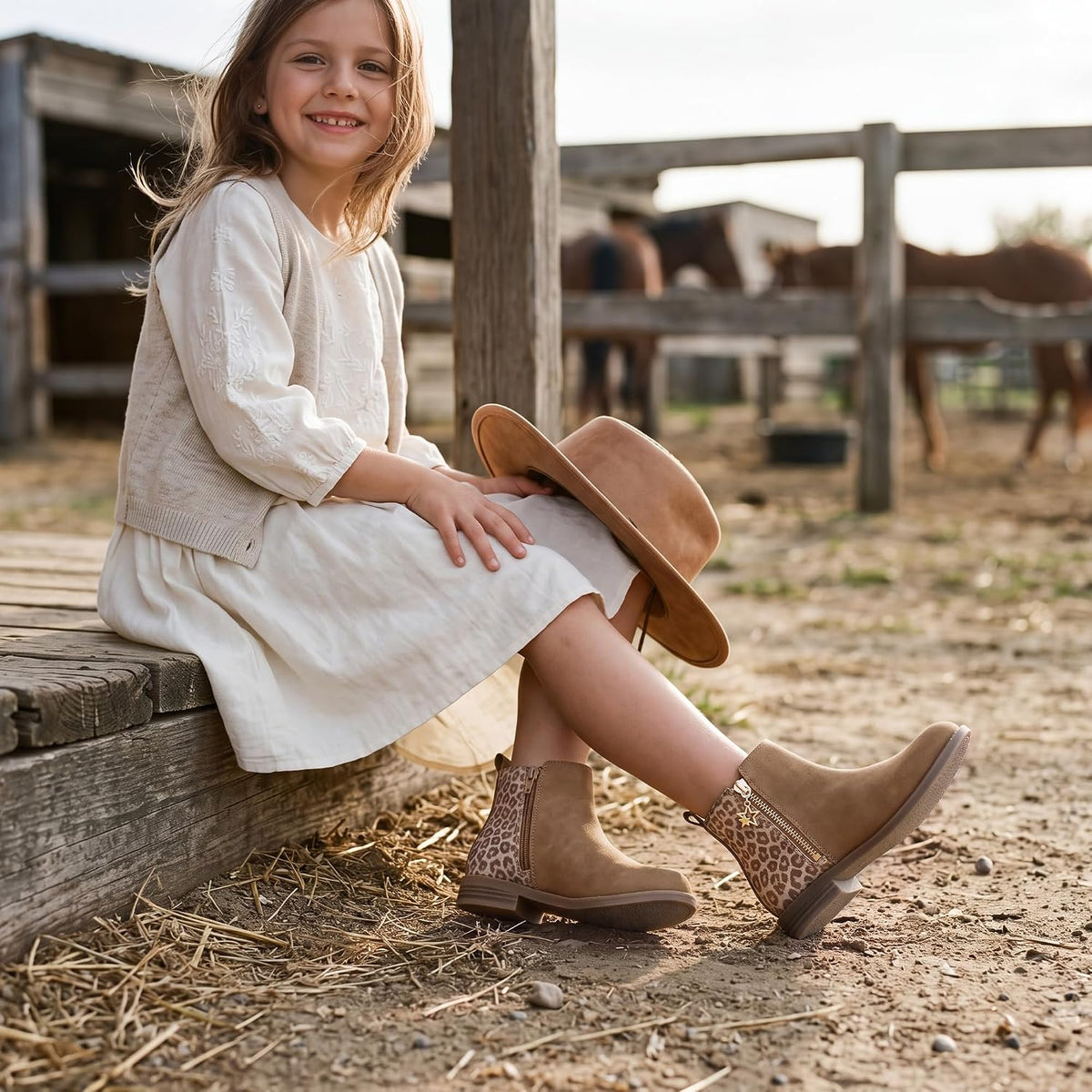 Stelle Girls Ankle Boots Glitter Fall Shoes