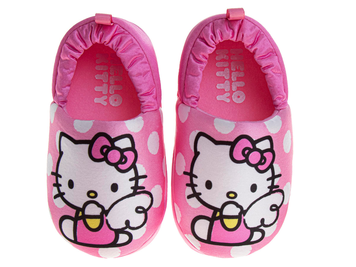 Josmo Hello Kitty Sanrio Slipper Indoor Cute Plush House Shoes for Kids