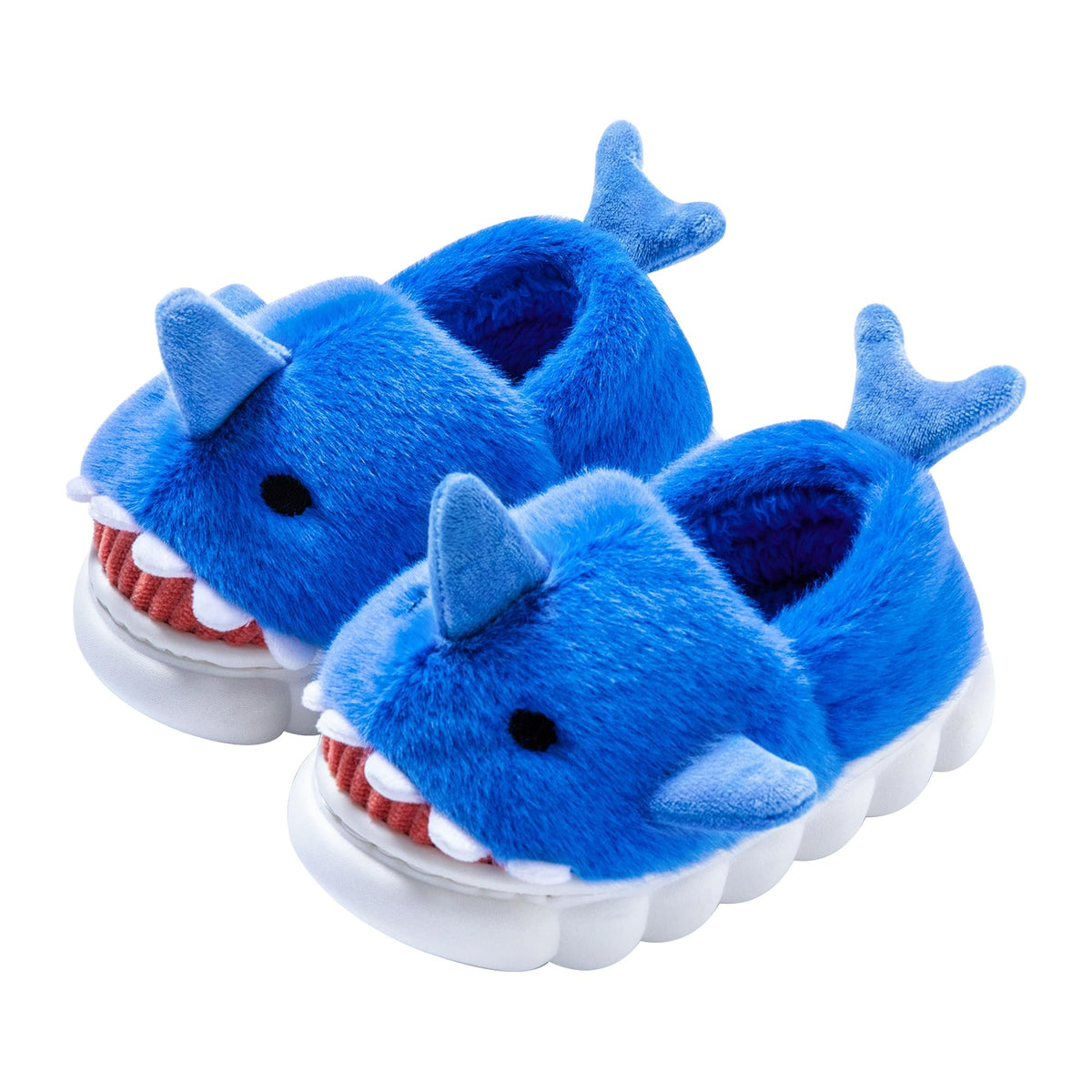 Fiedaz Boys Girls Shark Slippers Kids House Cute Slippers for Toddler Plush Warm Slippers Non-Slip Indoor bedroom Winter Shoes