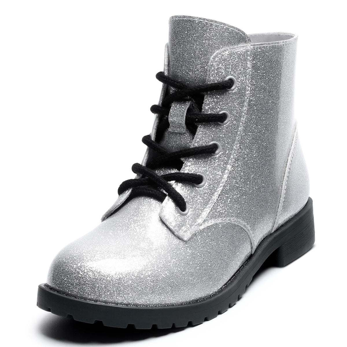 Boys Girls Ankle Combat Boots Kid Shoes with Zipper