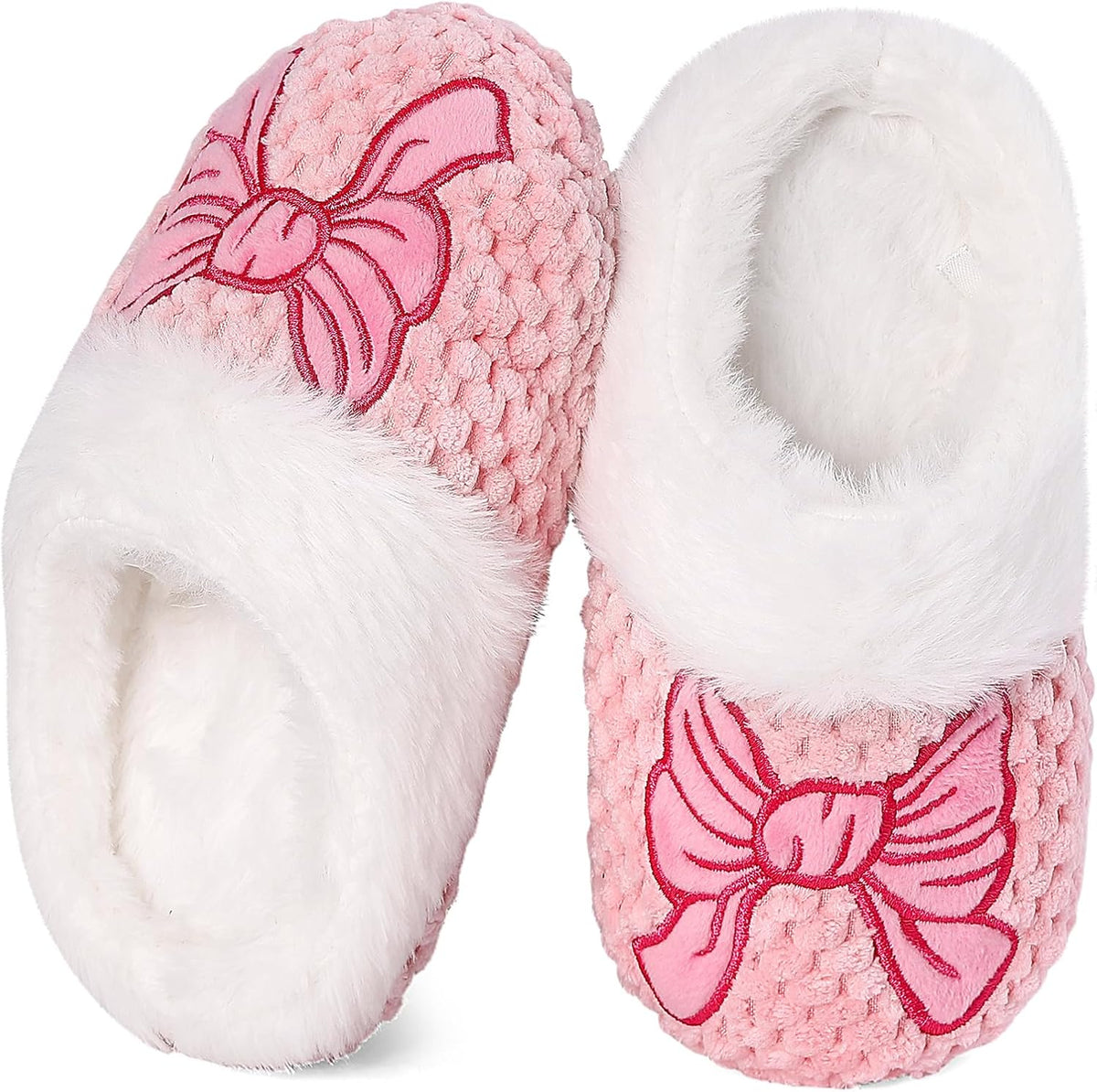 Toddler Slippers Cute Warm Girls' Fluffy House Slides Shoes