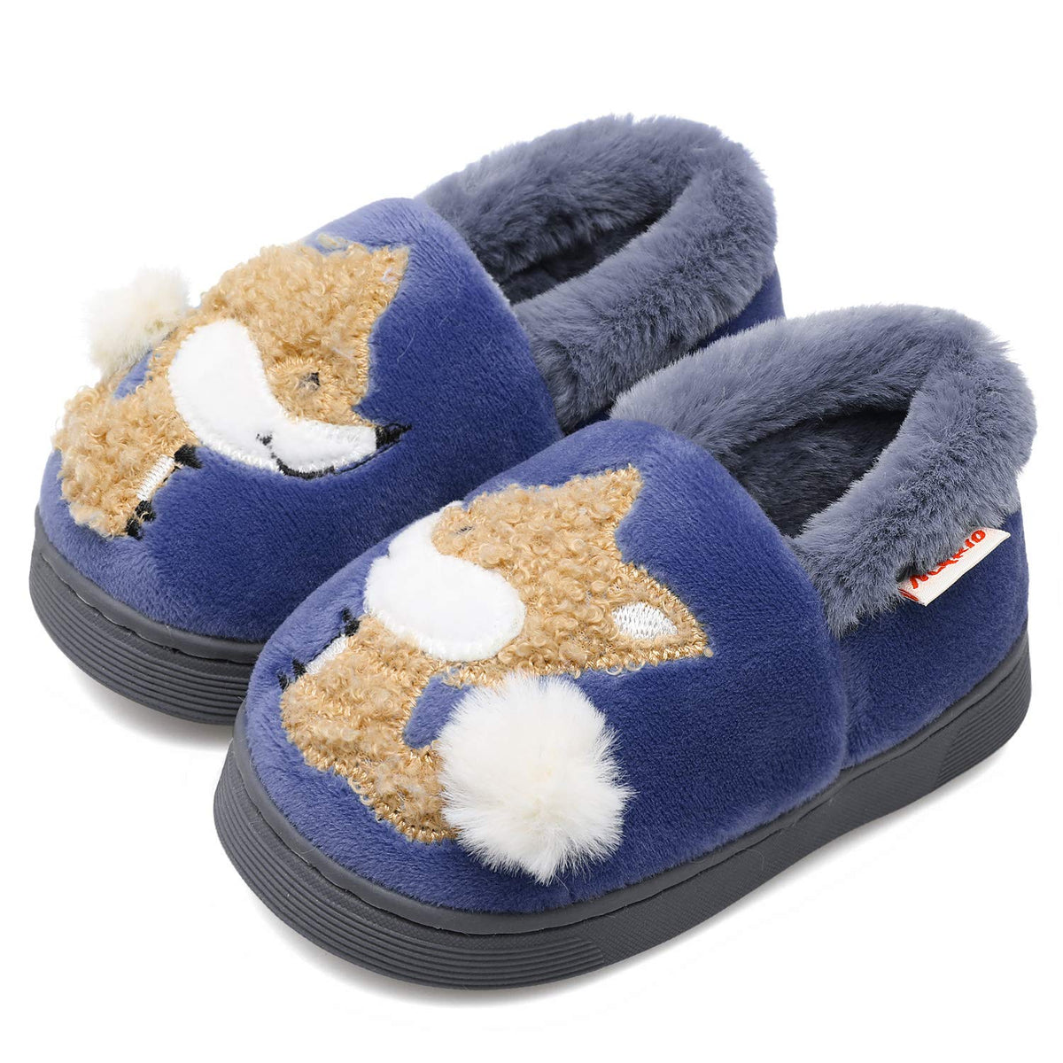 Centipede Demon Plush Warm Slippers for Girls Boys Kids Toddlers Winter Fur Lined Indoor House Home Shoes