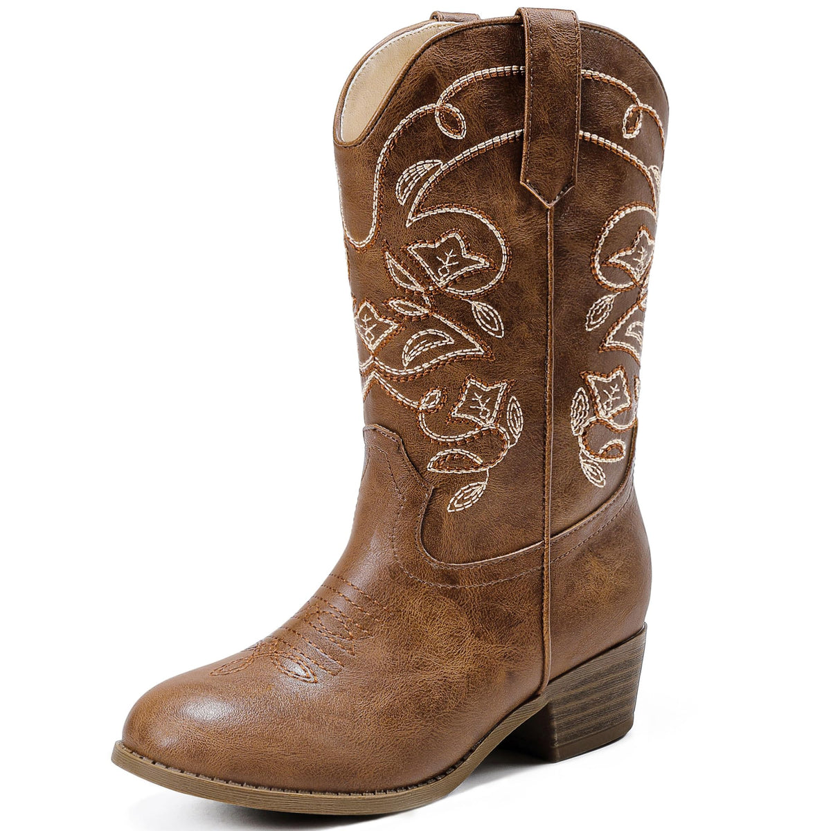 LAURMOSA Cowgirl Boots for Girls Western Cowboy Boots Horse Riding for Kids