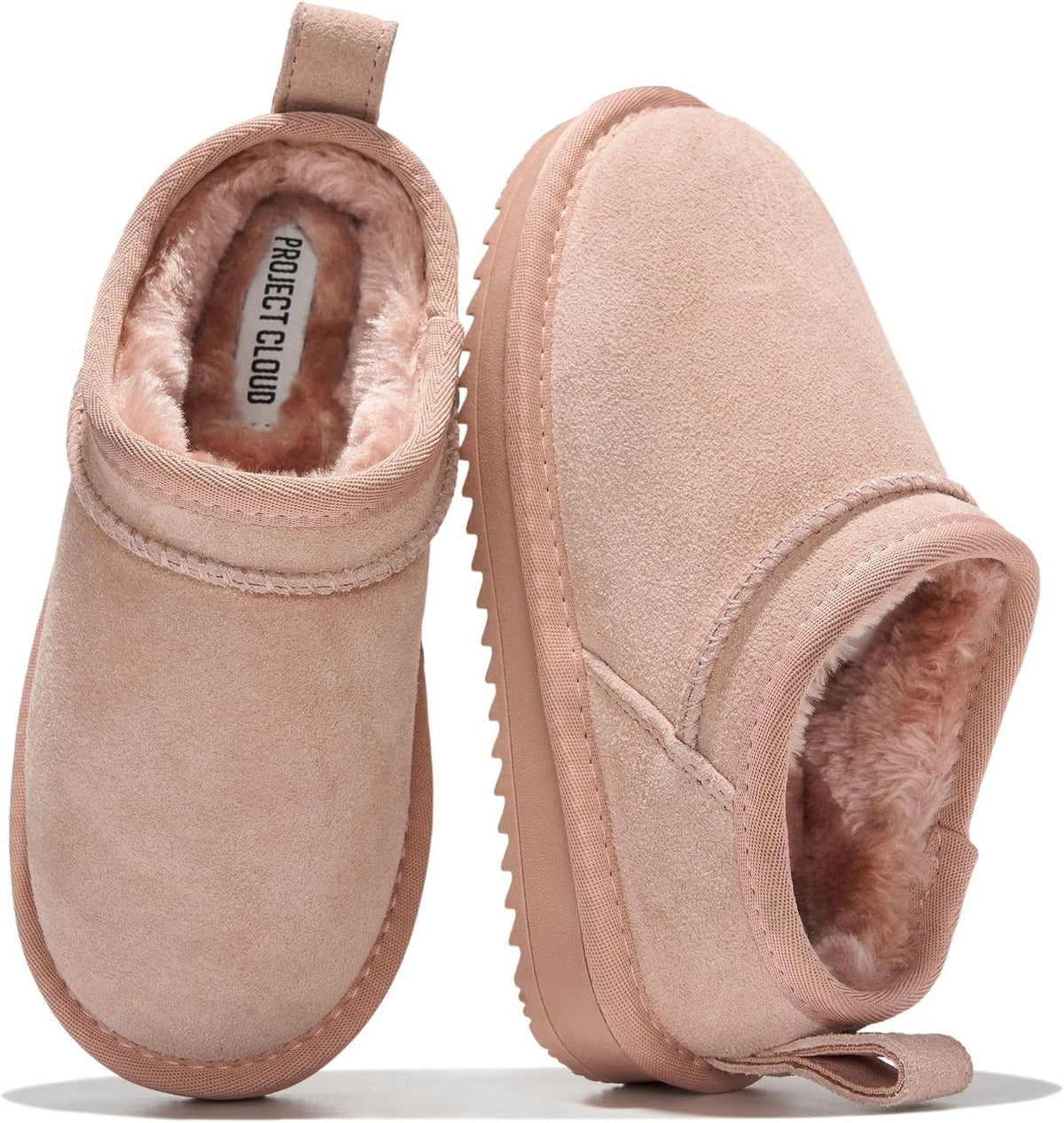 Project Cloud 100% Genuine Leather Slippers for Kids - Slip On Slippers