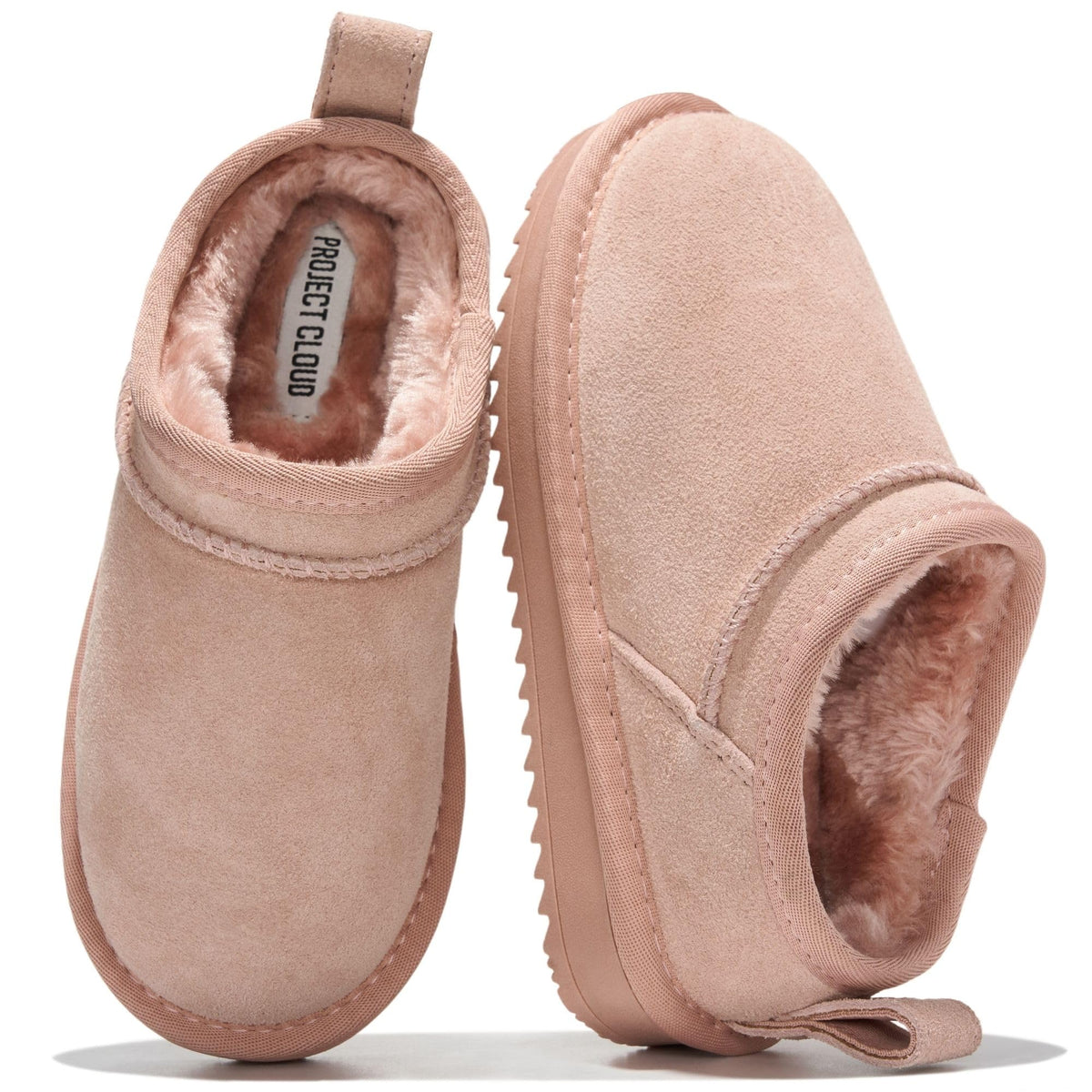 Project Cloud 100% Genuine Leather Slippers for Kids - Slip On Slippers