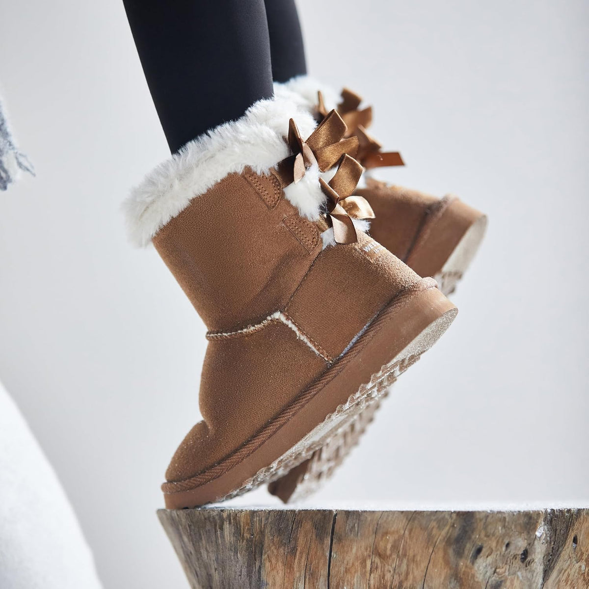 Weestep Girls Faux Fur Snow Warm Fur Winter Fashion Boot