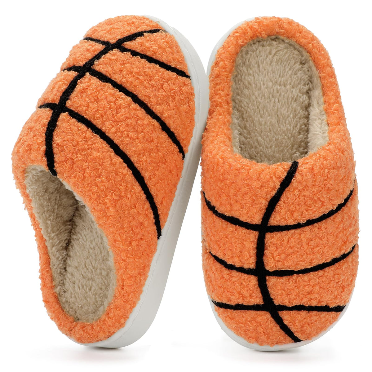 Toddler Boys and Girls Non-Slip Warm Plush House Slippers