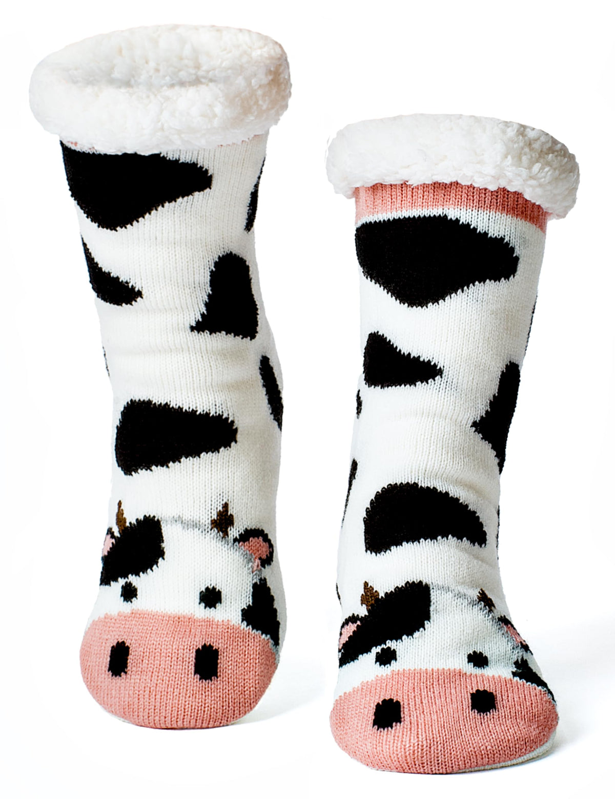 cosyone1997 Fuzzy Slipper Socks for Women and Kids with Grips Cozy Gifts
