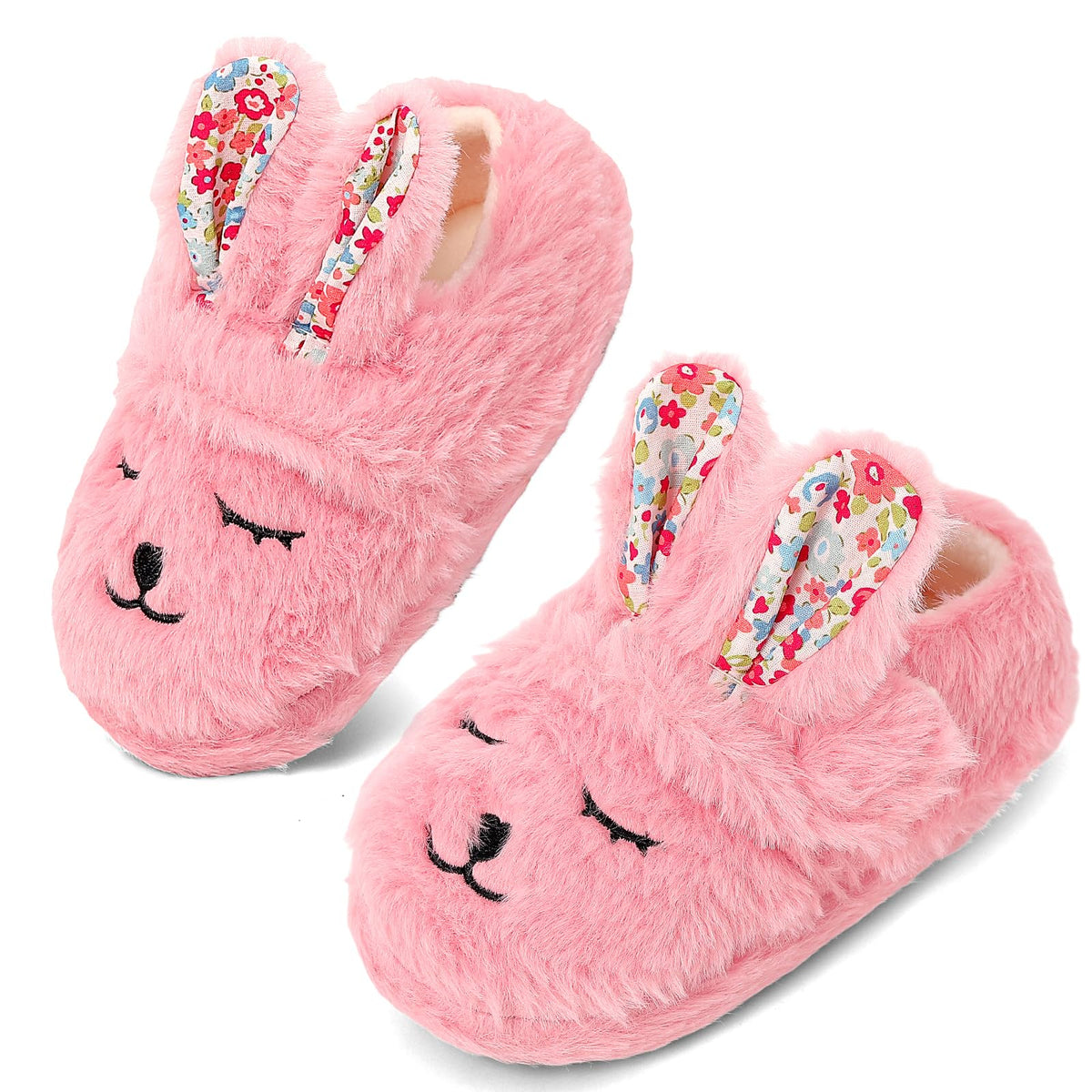 ESTAMICO Girls Boys Plush Warm Cute Slippers