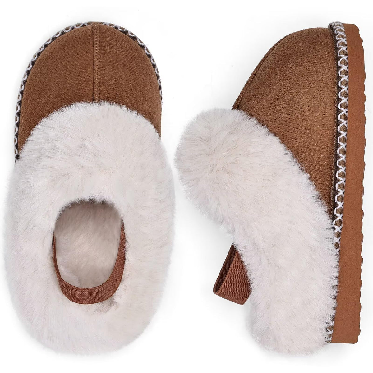IceUnicorn Toddler Slippers with Backstrap Girls Boys Fuzzy House Shoes