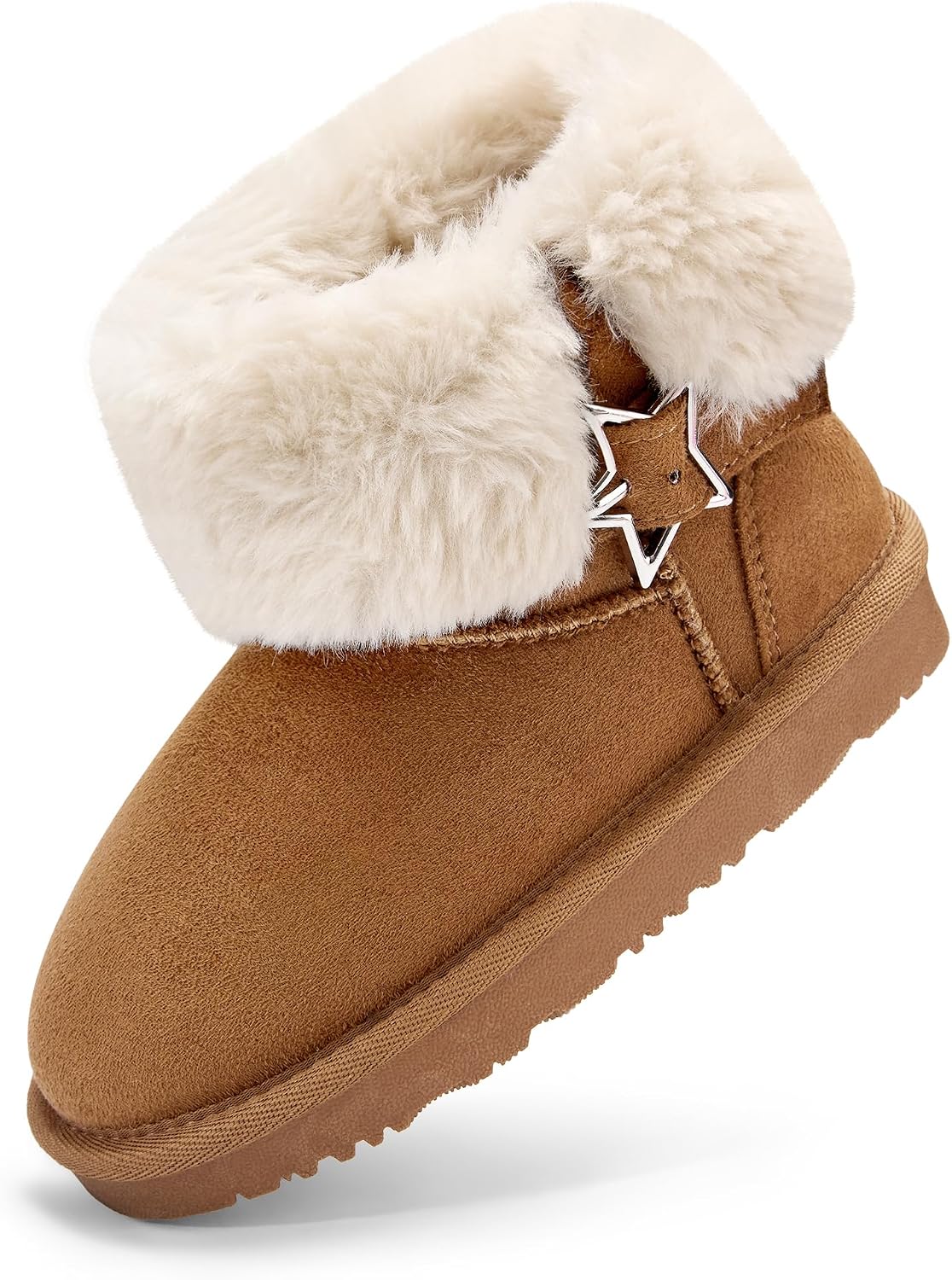 Stelle Girls Winter Boots Faux Fur Lined Fold-Down Collar