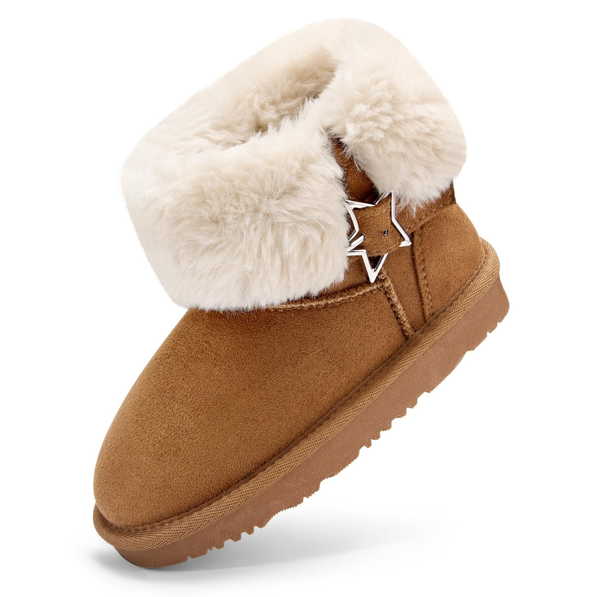 Stelle Girls Winter Boots Faux Fur Lined Fold-Down Collar