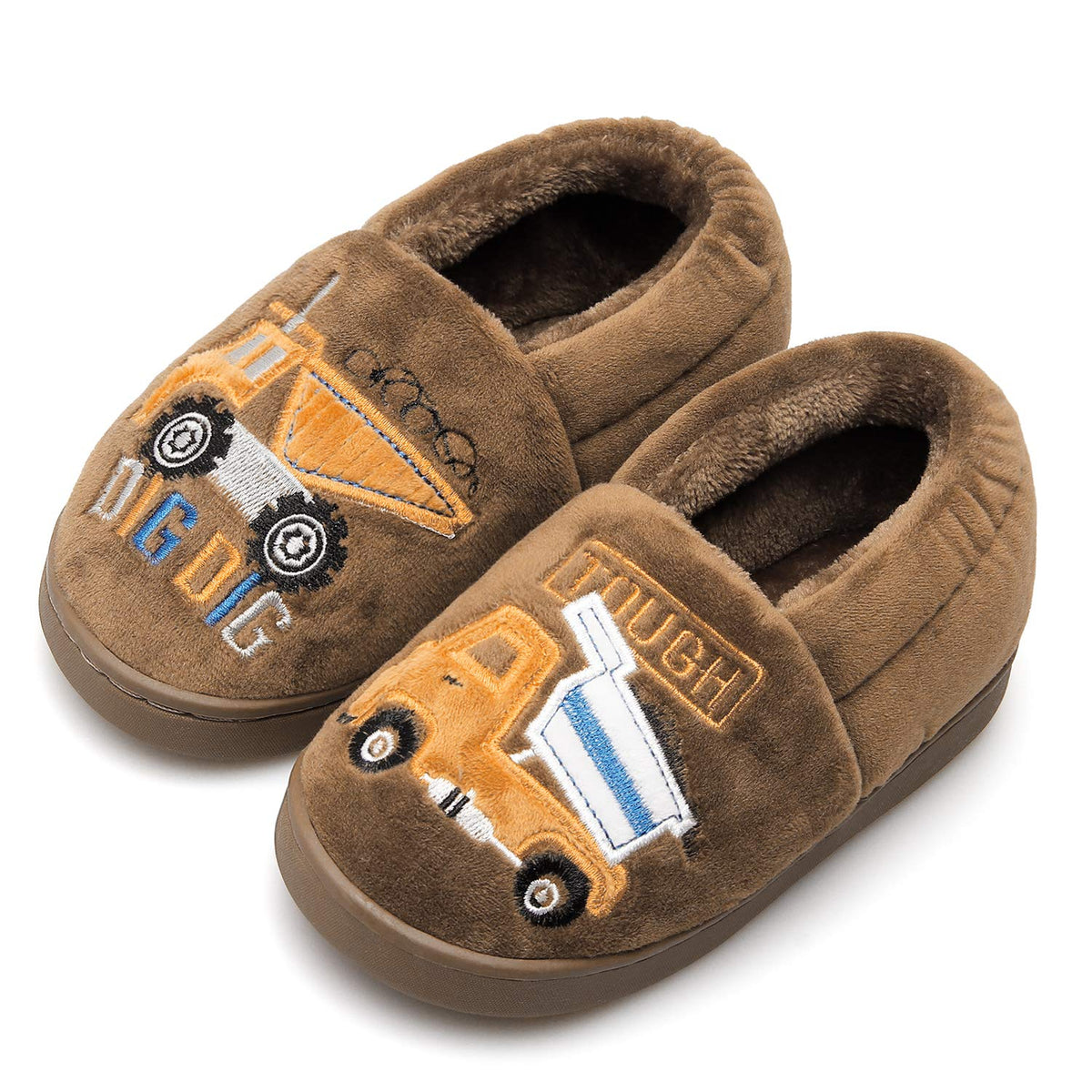 Centipede Demon Plush Warm Slippers for Girls Boys Kids Toddlers Winter Fur Lined Indoor House Home Shoes