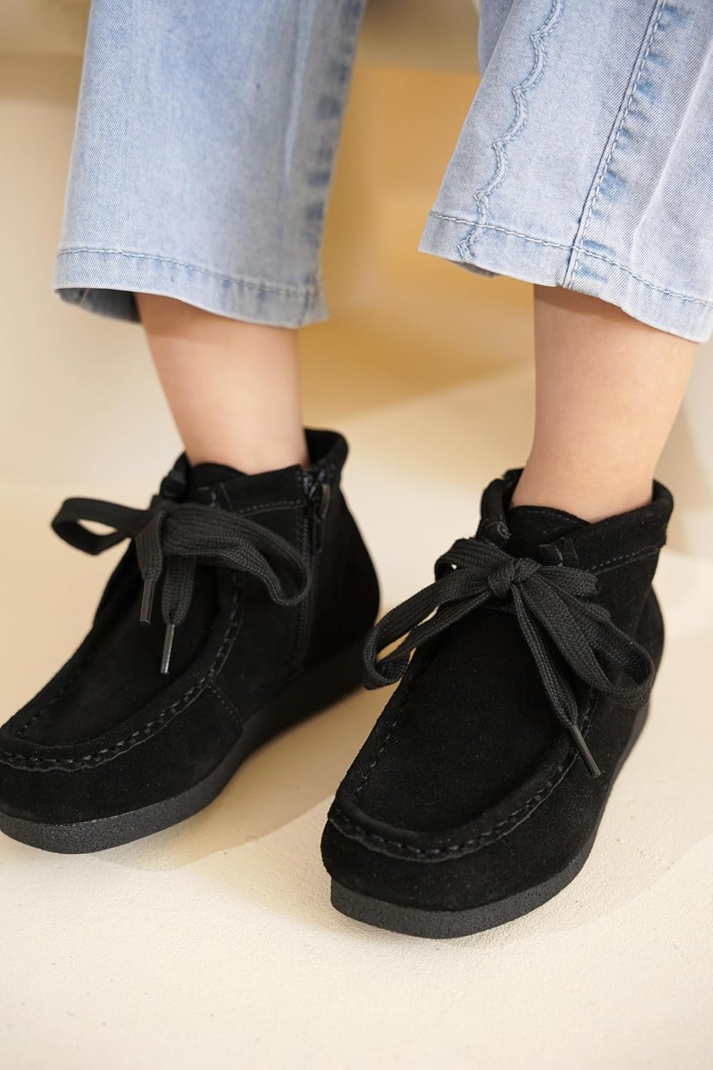 Project Cloud 100% Genuine Leather Boots for Kids Gum Rubber Sole Kids Shoe