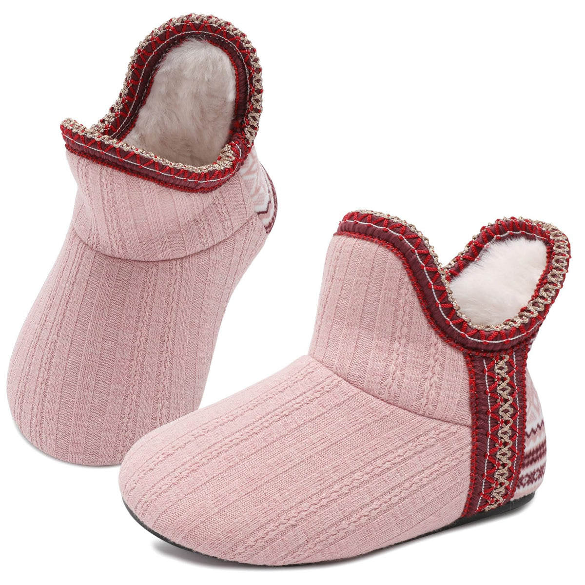 LeIsfIt Toddler Slippers Girls Boys Warm Plush Lined House Shoes