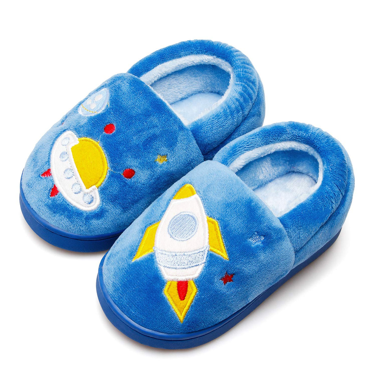 Centipede Demon Plush Warm Slippers for Girls Boys Kids Toddlers Winter Fur Lined Indoor House Home Shoes