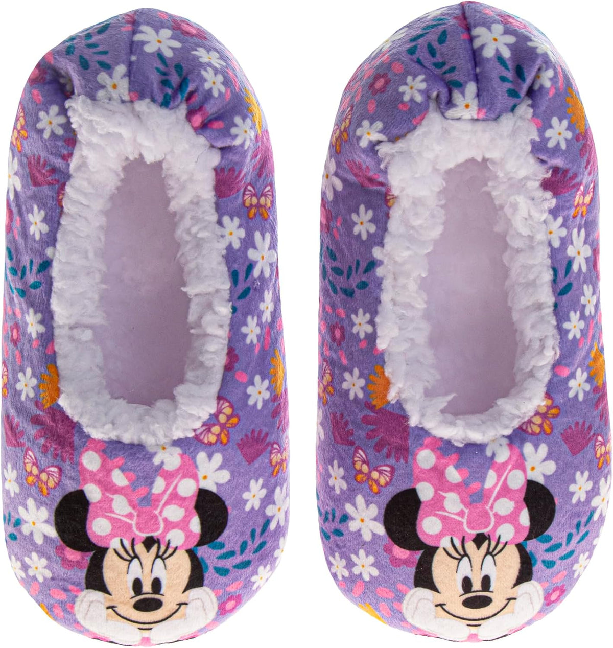 Slipper Socks for Girls Plush SlipOn Slippers Stitch Minnie Disney Princess