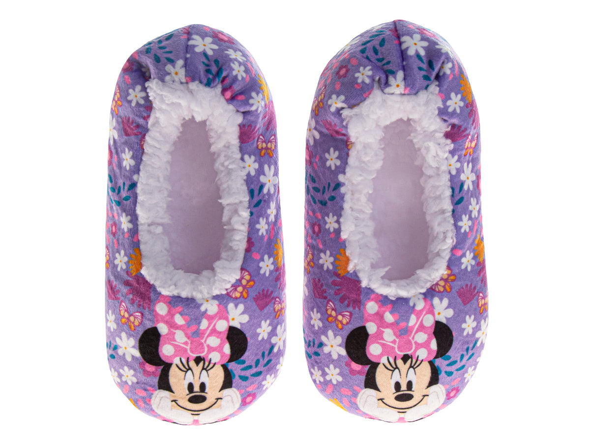 Slipper Socks for Girls Plush SlipOn Slippers Stitch Minnie Disney Princess