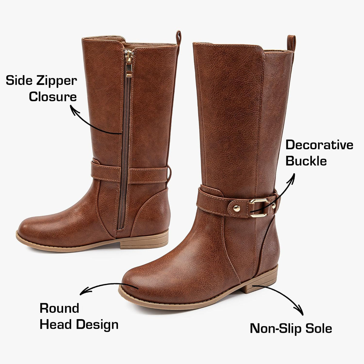 Girls Knee High Boots Kids Riding Boots for Little Girl Big Kid