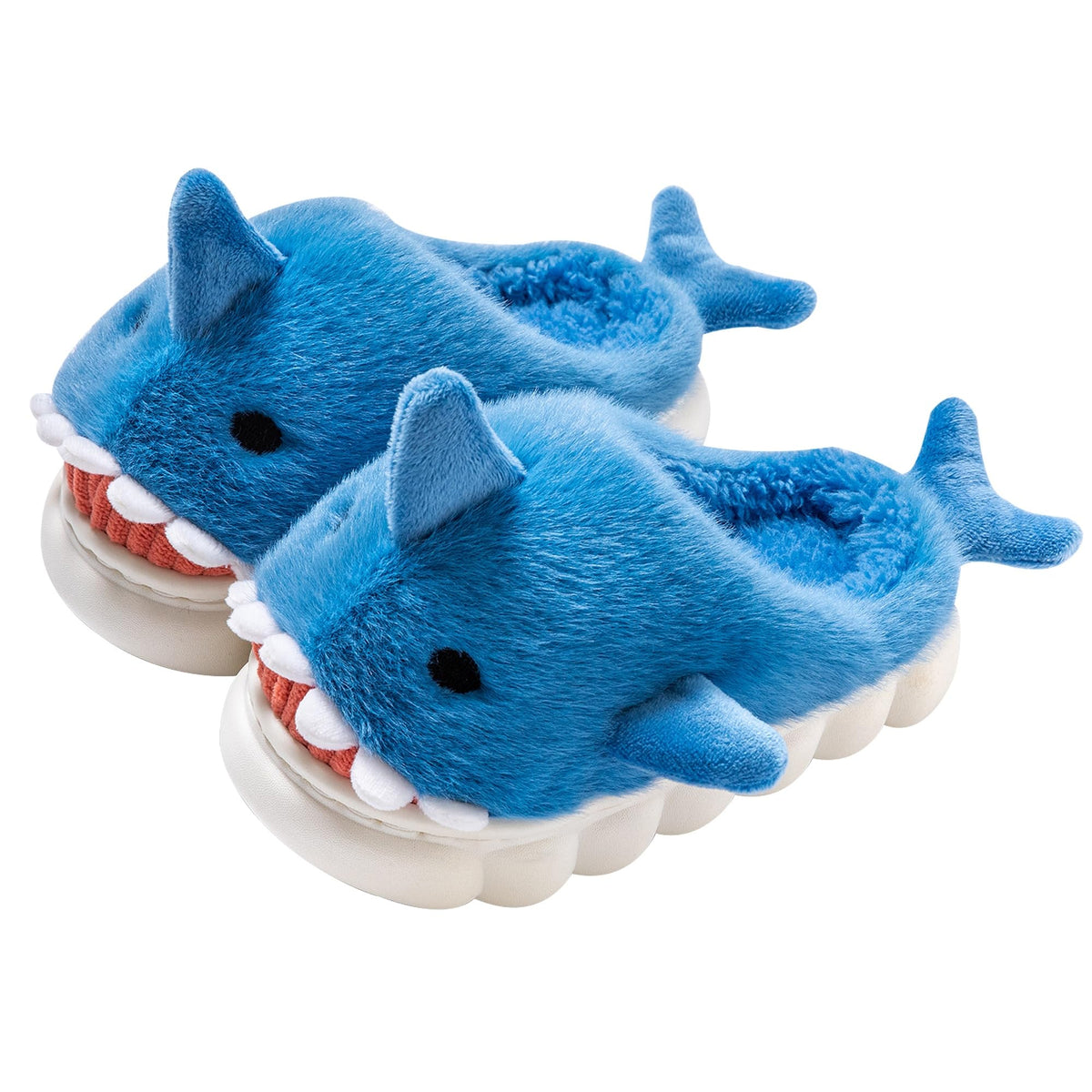 Fiedaz Boys Girls Shark Slippers Kids House Cute Slippers for Toddler Plush Warm Slippers Non-Slip Indoor bedroom Winter Shoes