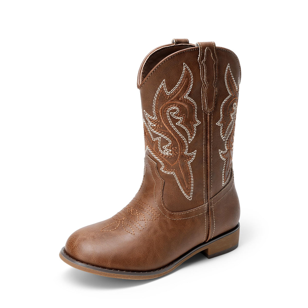 DREAM PAIRS Girls Cowboy Cowgirl Boots