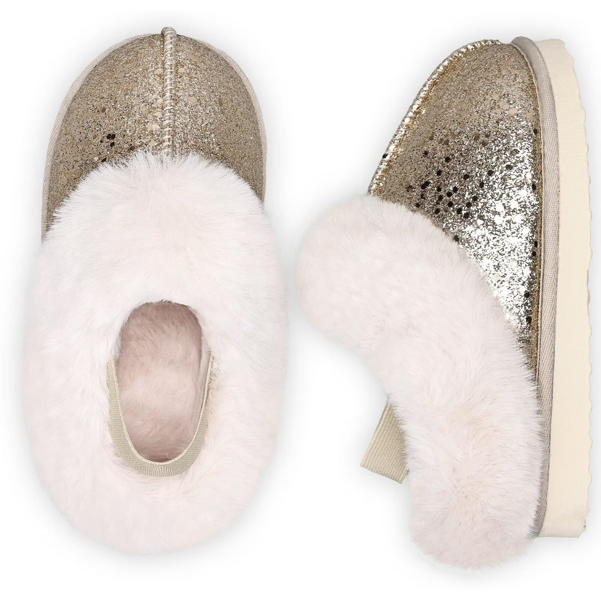 IceUnicorn Toddler Slippers with Backstrap Girls Boys Fuzzy House Shoes
