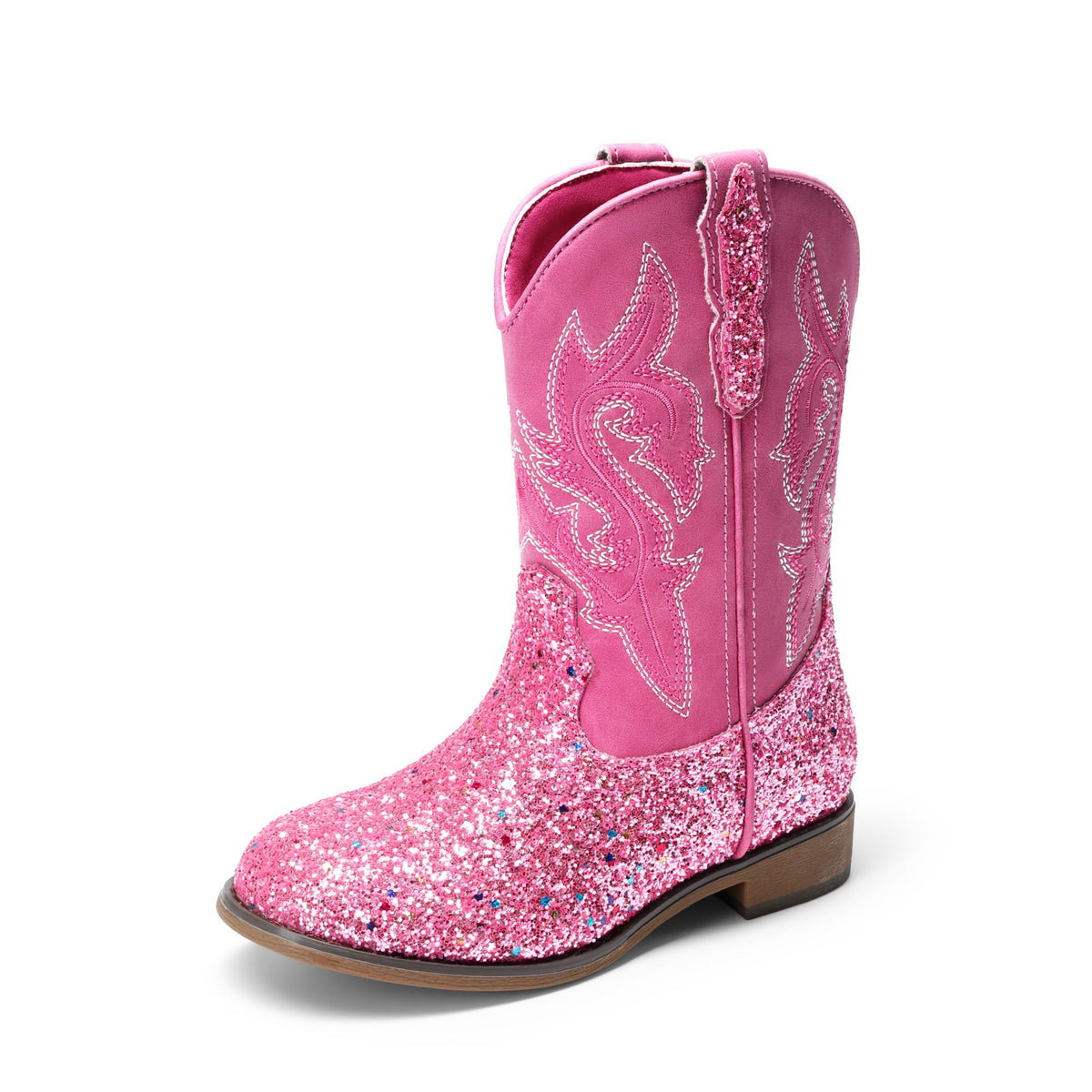 DREAM PAIRS Girls Cowboy Cowgirl Boots