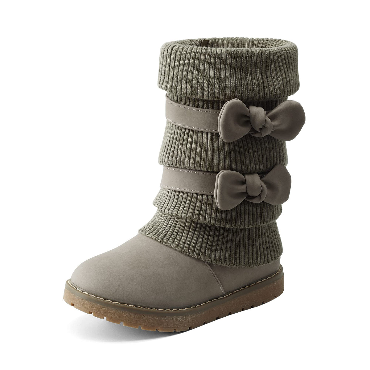 DREAM PAIRS Girls Winter Mid Calf Snow Boots