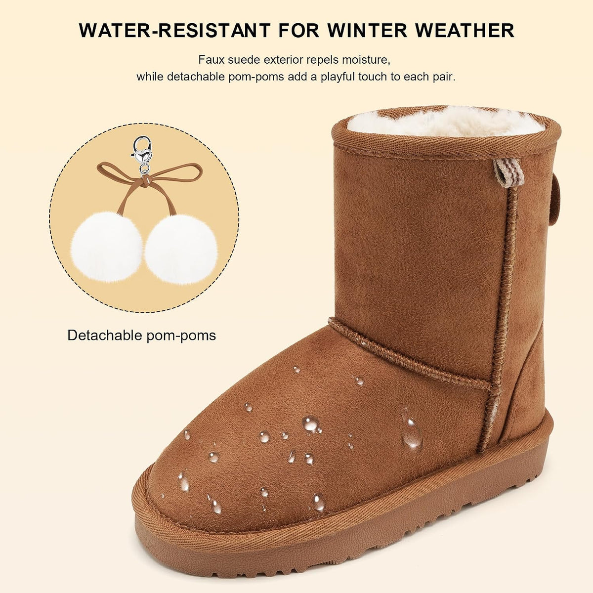 Stelle Kids Winter Boots Girls Boys Snow High Ankle Boots