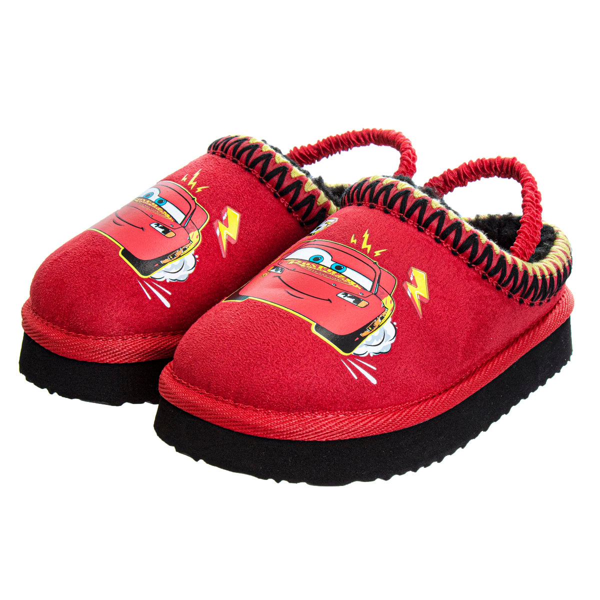 Josmo Cars Lightning Mcqueen Lilo Stitch Clog Slippers for Boy Girl Stitch and Angel Fur Lined Clogs Comfort Warm Soft Plush Lightweight House Shoes- Size 5-10 Toddler 11-13 Little Kid 1-5 Big kid