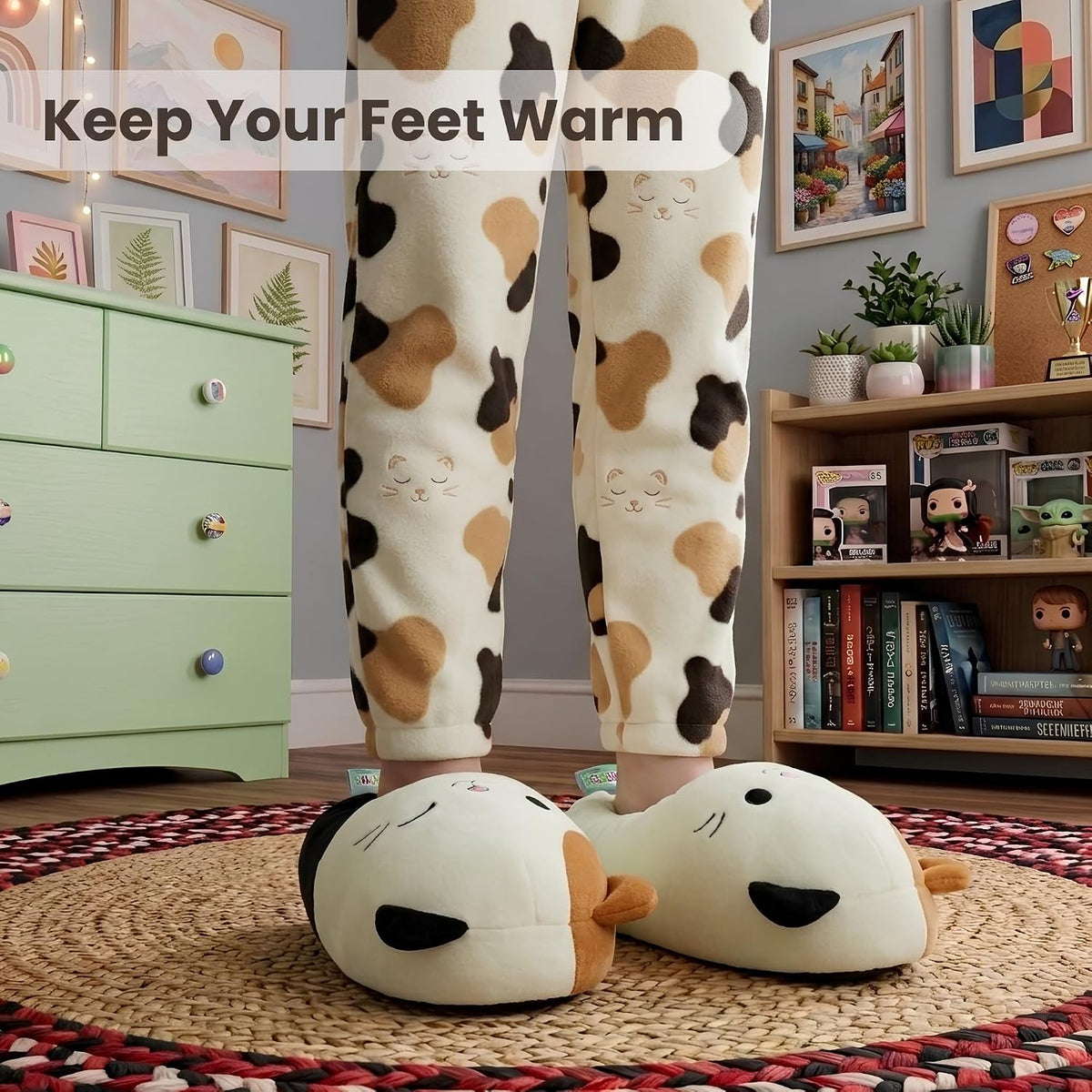Squishmallows Slippers Plush Warm Soft Slipper House Shoes Kids Adults