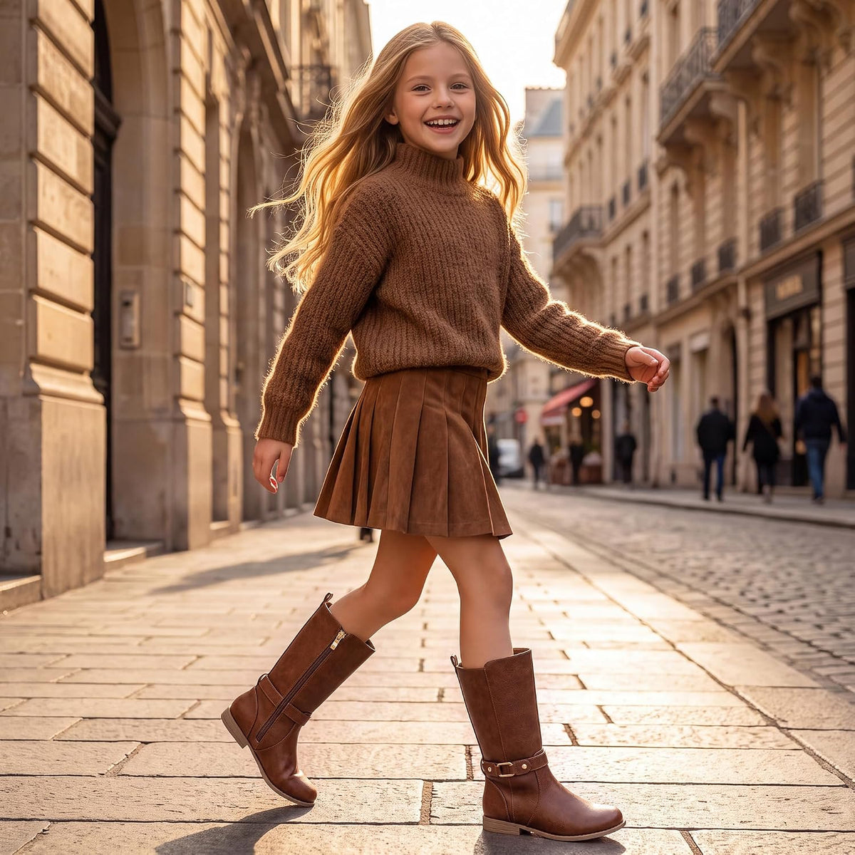 Girls Knee High Boots Kids Riding Boots for Little Girl Big Kid