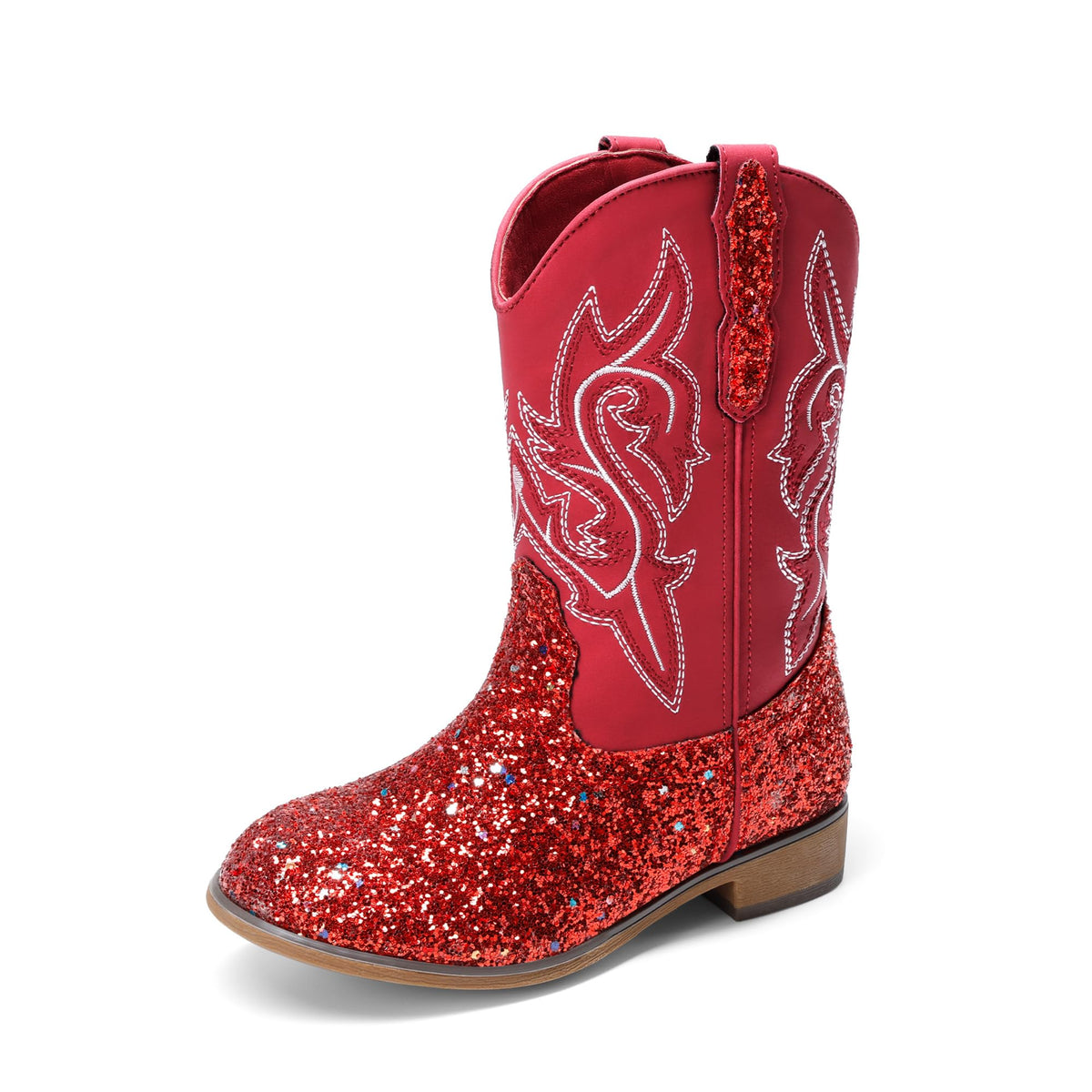 DREAM PAIRS Girls Cowboy Cowgirl Boots