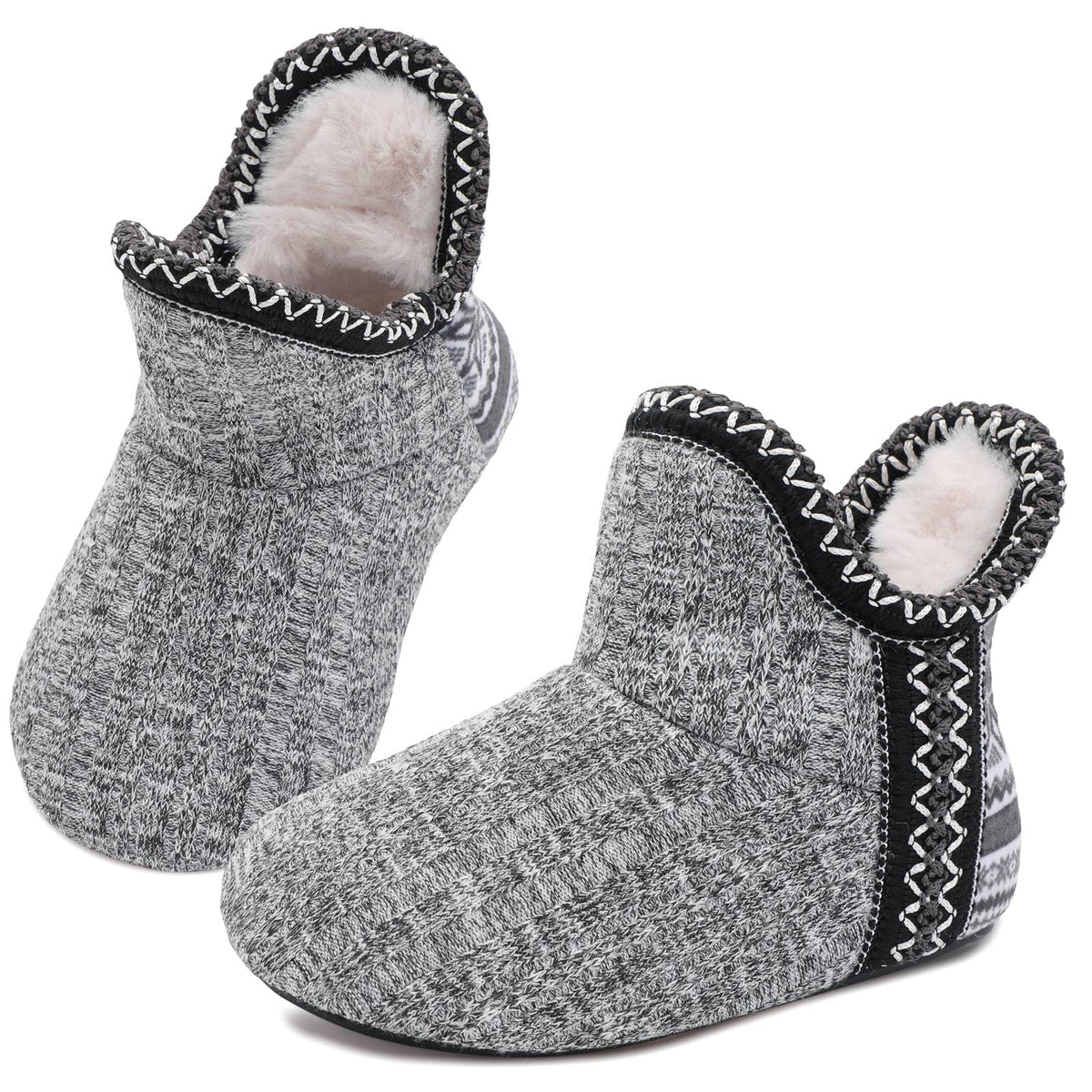 LeIsfIt Toddler Slippers Girls Boys Warm Plush Lined House Shoes