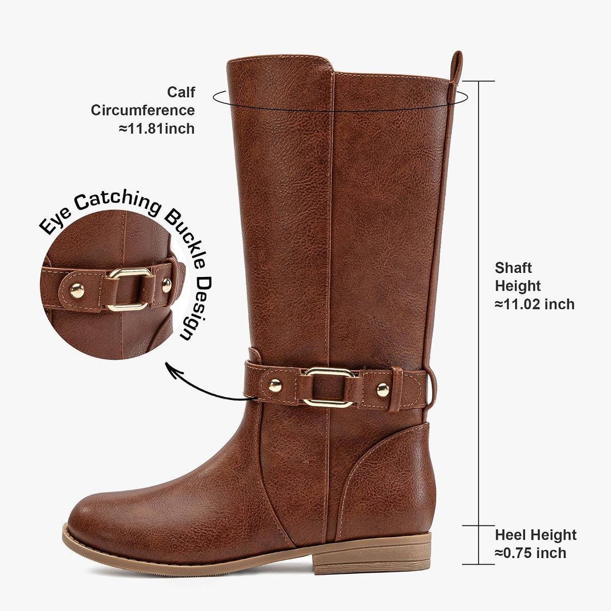 Girls Knee High Boots Kids Riding Boots for Little Girl Big Kid
