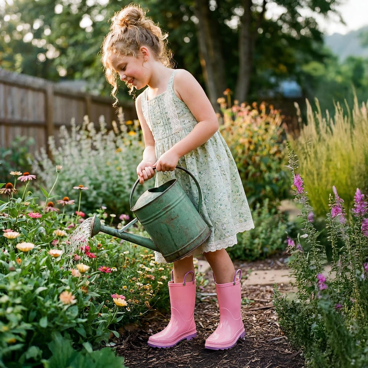 DREAM PAIRS Kids Waterproof Rain Boots